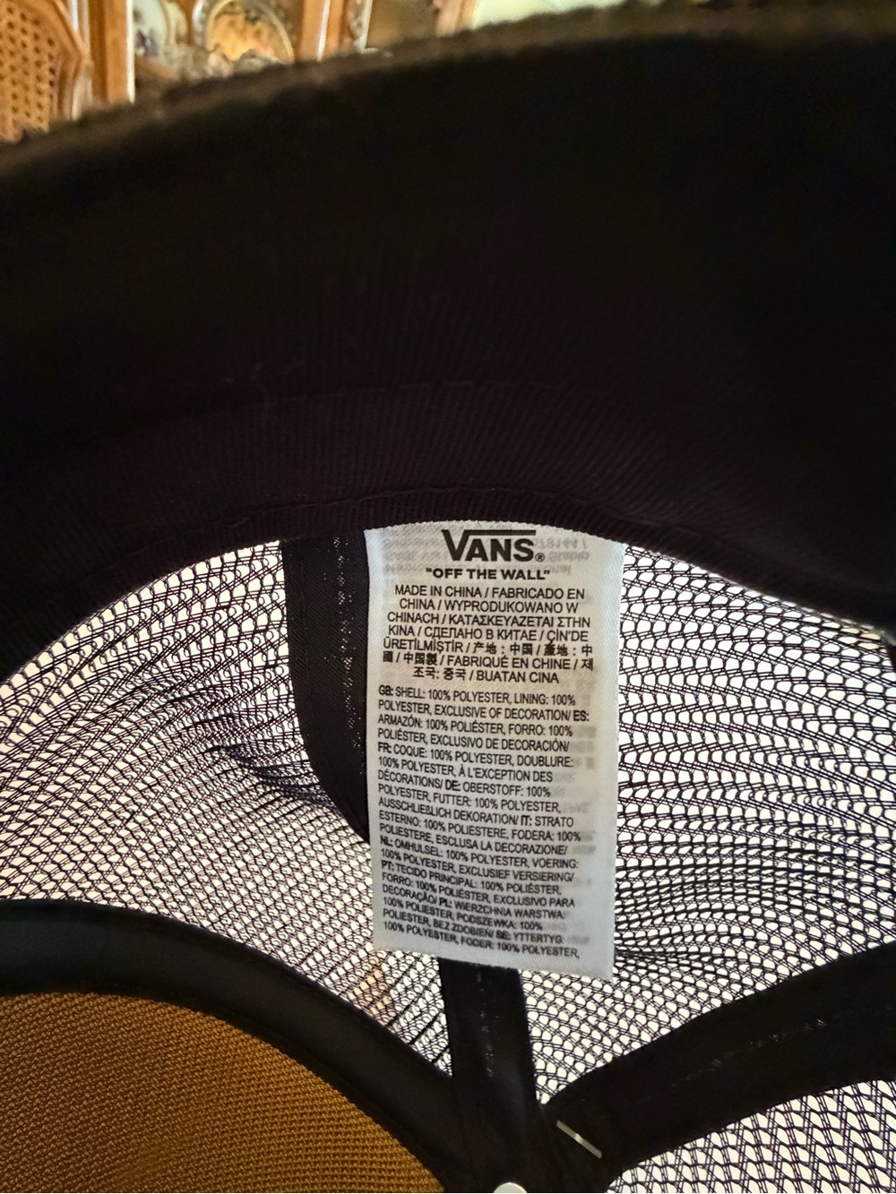 Vans Two-Tone Trucker Hat - White & Black - Picture 4 of 4